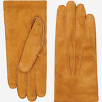 Beatrice  - Italian suede leather gloves with luxurious natural sheep fur lining - Leather Gloves Online - Luxury Leather Gloves - 1