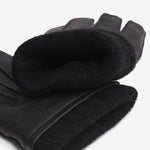 Vittoria (black) - Italian gloves made of American deerskin leather with cashmere lining - Leather Gloves Online - Luxury Leather Gloves - 2
