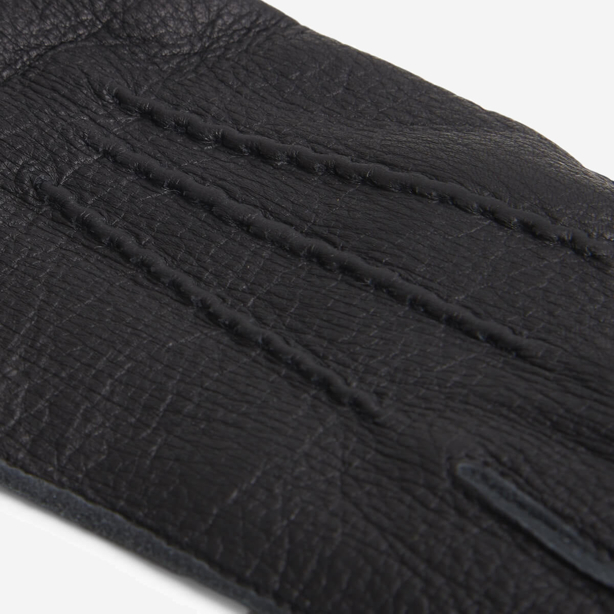 Vittoria (black) - Italian gloves made of American deerskin leather with cashmere lining - Leather Gloves Online - Luxury Leather Gloves - 4
