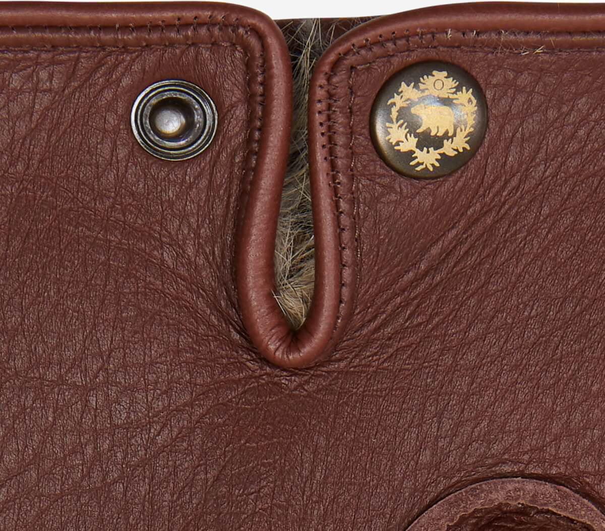 Diego - Italian gloves made of American deerskin leather with rabbit fur lining - Leather Gloves Online - Luxury Leather Gloves - 6