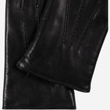 Aldo (black) - Italian lambskin leather gloves with lambswool lining & touchscreen feature - Leather Gloves Online - Luxury Leather Gloves - 4