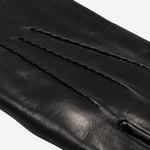 Aldo (black) - Italian lambskin leather gloves with lambswool lining & touchscreen feature - Leather Gloves Online - Luxury Leather Gloves - 3