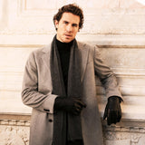 Aldo (black) - Italian lambskin leather gloves with lambswool lining & touchscreen feature - Leather Gloves Online - Luxury Leather Gloves - 10