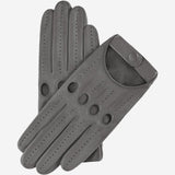 Alessa (grey) - classic Italian lambskin leather driving gloves- Leather Gloves Online - Luxury Leather Gloves - 1