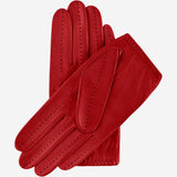 Alessa (red) - classic Italian lambskin leather driving gloves- Leather Gloves Online - Luxury Leather Gloves - 2