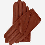 Alessa (cognac) - classic Italian lambskin leather driving gloves & touchscreen feature- Leather Gloves Online - Luxury Leather Gloves - 2