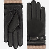 Alonzo (black) - Italian lambskin leather gloves with cashmere lining & touchscreen feature - Leather Gloves Online - Luxury Leather Gloves - 1