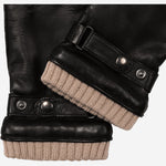 Alonzo (black) - Italian lambskin leather gloves with cashmere lining & touchscreen feature - Leather Gloves Online - Luxury Leather Gloves - 3