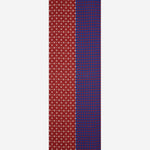 Andrea (red/blue) - soft and lightweight Italian scarf from 100% wool - Leather Gloves Online - 4