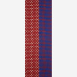 Andrea (red/blue) - soft and lightweight Italian scarf from 100% wool - Leather Gloves Online - 4