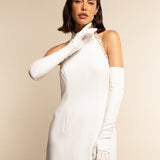 Angelina (white) - Italian silk lined 16-button length leather bridal / opera gloves - Leather Gloves Online - Luxury Leather Gloves - 6