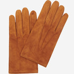Angelo (cognac) - suede leather gloves with luxurious cashmere lining - Leather Gloves Online - Luxury Leather Gloves - 2