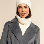 Milano (cream) - 100% cashmere ribbed beanie (unisex) Milano (cream) - 100% cashmere ribbed beanie (unisex) - Leather Gloves Online - Luxury Beanie - 13