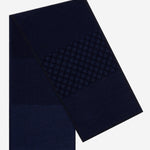 Bruno (blue) - warm and soft Italian scarf from wool blend - Leather Gloves Online - Luxury Silk Scarf - 1