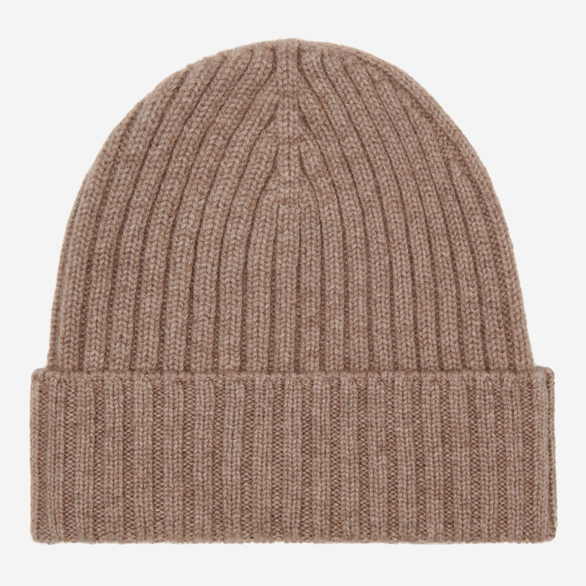 Milano (black) - 100% cashmere ribbed beanie (unisex)  - Leather Gloves Online - Luxury Beanie - 1