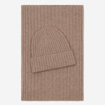 Milano (black) - 100% cashmere ribbed beanie (unisex)  - Leather Gloves Online - Luxury Beanie - 4