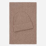 Milano (black) - 100% cashmere ribbed beanie (unisex)  - Leather Gloves Online - Luxury Beanie - 4