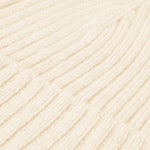 Milano (cream) - 100% cashmere ribbed beanie (unisex) Milano (cream) - 100% cashmere ribbed beanie (unisex) - Leather Gloves Online - Luxury Beanie - 3
