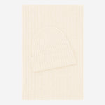 Milano (cream) - 100% cashmere ribbed beanie (unisex) Milano (cream) - 100% cashmere ribbed beanie (unisex) - Leather Gloves Online - Luxury Beanie - 4