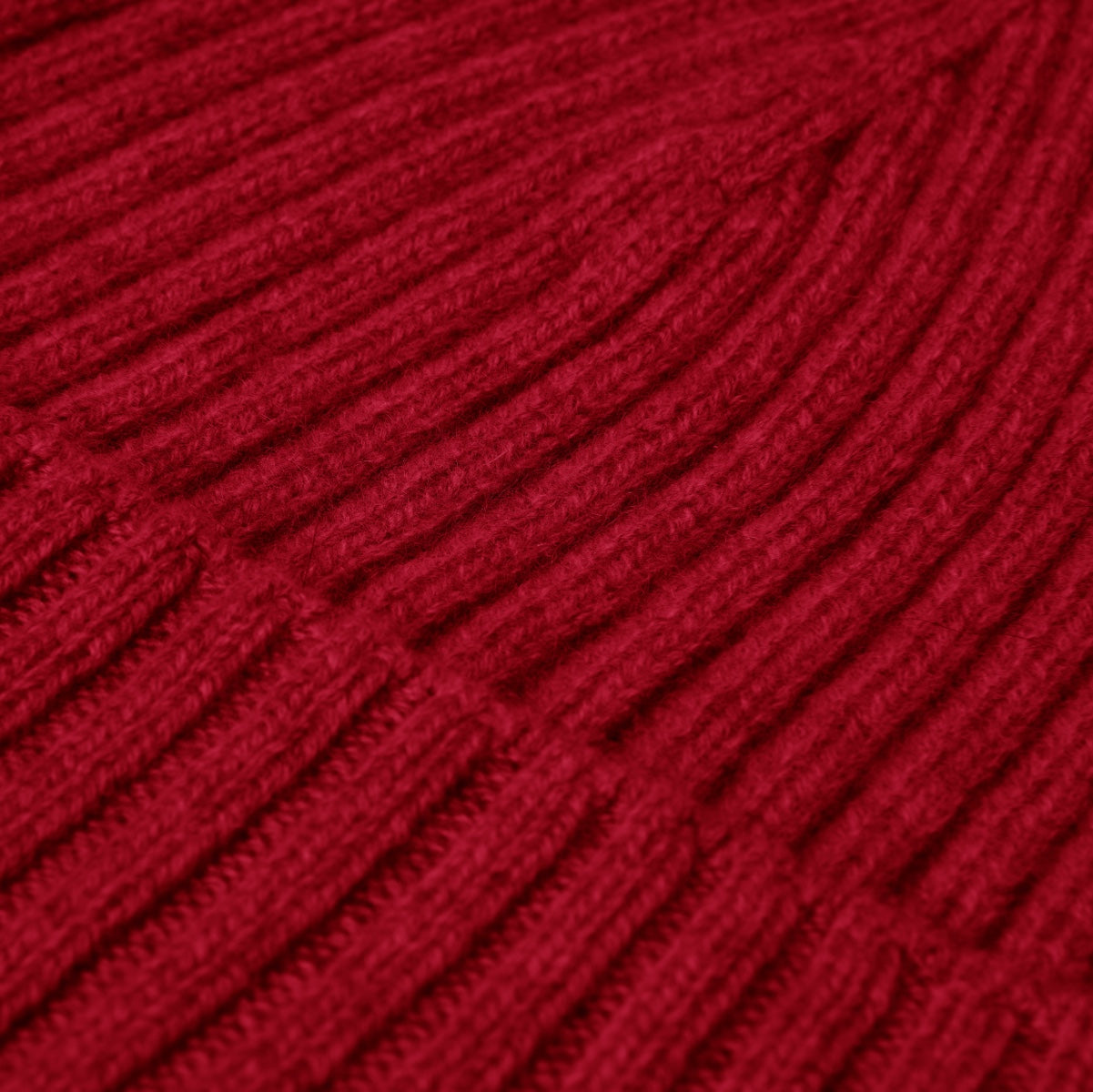 Milano (red) - 100% cashmere ribbed beanie (unisex) - Leather Gloves Online - Luxury Beanie - 3