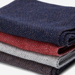 Riccardo (grey & white) - 100% cashmere scarf with pattern - Leather Gloves Online - Luxury Italian Scarf - 6