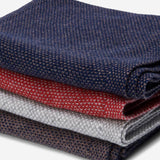 Riccardo (grey & white) - 100% cashmere scarf with pattern - Leather Gloves Online - Luxury Italian Scarf - 6