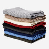 Napoli (red) - 100% cashmere ribbed scarf (unisex)- Leather Gloves Online - Luxury Italian Scarf - 5