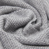 Riccardo (grey & white) - 100% cashmere scarf with pattern - Leather Gloves Online - Luxury Italian Scarf - 5
