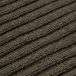 Napoli (dark green) - 100% cashmere ribbed scarf (unisex)- Leather Gloves Online - Luxury Italian Scarf - 2