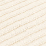 Napoli (cream) - 100% cashmere ribbed scarf (unisex)- Leather Gloves Online - Luxury Italian Scarf - 2
