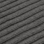 Napoli (dark grey) - 100% cashmere ribbed scarf (unisex)- Leather Gloves Online - Luxury Italian Scarf - 2