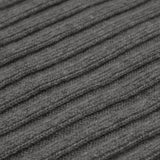 Napoli (dark grey) - 100% cashmere ribbed scarf (unisex)- Leather Gloves Online - Luxury Italian Scarf - 2