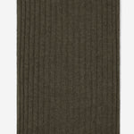 Napoli (dark green) - 100% cashmere ribbed scarf (unisex)- Leather Gloves Online - Luxury Italian Scarf - 3