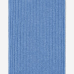 Napoli (light blue) - 100% cashmere ribbed scarf (unisex)- Leather Gloves Online - Luxury Italian Scarf - 3