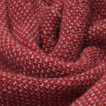 Riccardo (red & grey) - 100% cashmere scarf with pattern - Leather Gloves Online - Luxury Italian Scarf - 5