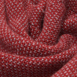 Riccardo (red & grey) - 100% cashmere scarf with pattern - Leather Gloves Online - Luxury Italian Scarf - 5