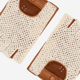 Dario (cognac) - Hand-sewn Italian crochet driving gloves from lambskin leather - Leather Gloves Online - Luxury Leather Gloves - 3