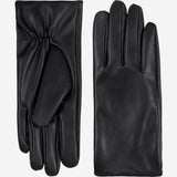 Daisy (black) – Vegan leather gloves with fleece lining & touchscreen feature