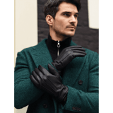 Daniel (black) – Goatskin leather gloves with warm wool lining and touchscreen function
