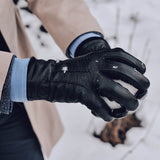 Daniel (black) – Goatskin leather gloves with warm wool lining and touchscreen function