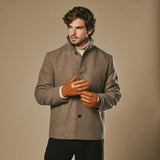 Daniel (cognac) – Goatskin leather gloves with warm wool lining and touchscreen function