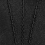LUXURY MEN'S RABBIT FUR-LINED AMERICAN DEERSKIN GLOVES - Black - Made in Italy - Premium Leather Gloves - Leather Gloves Online - 4