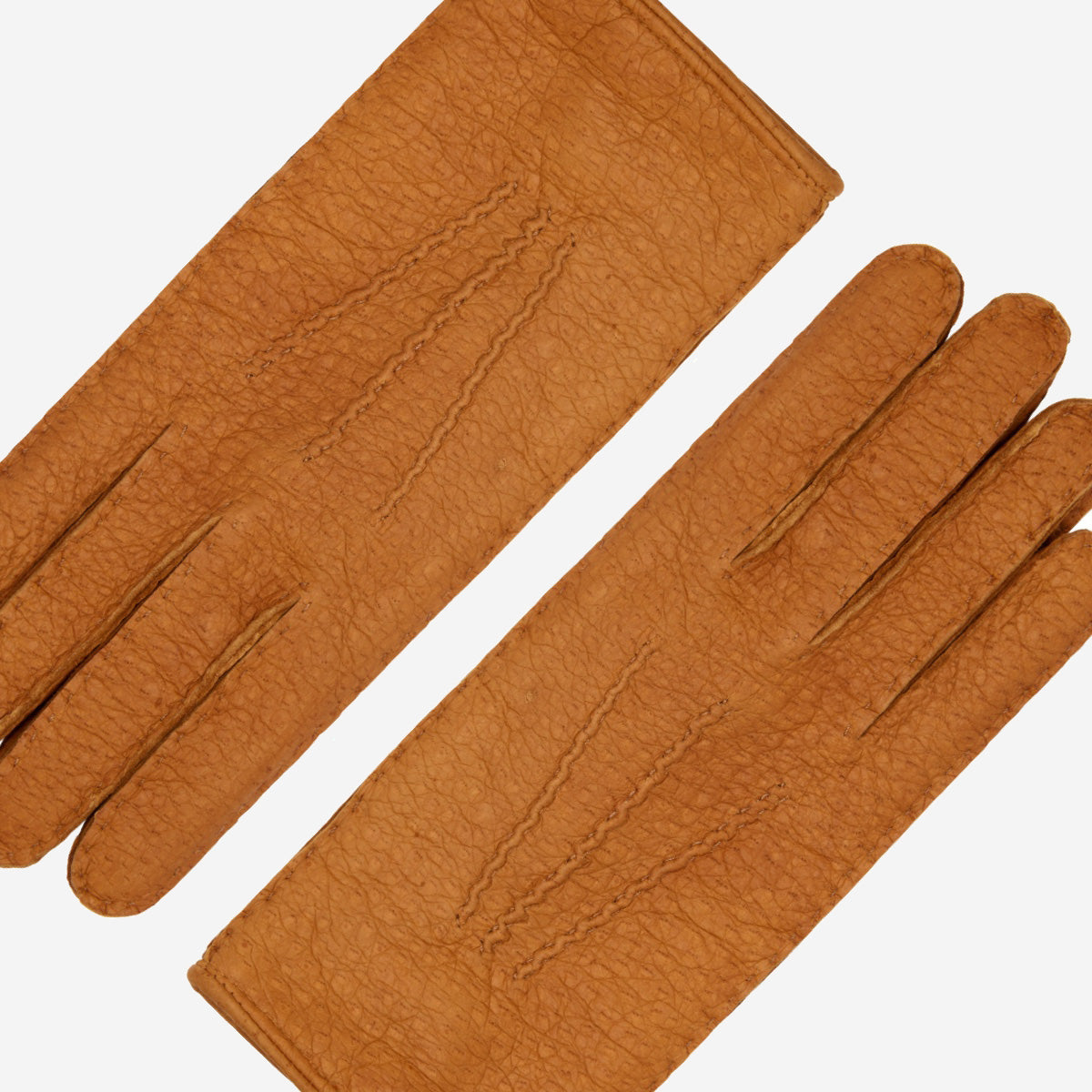 Donatella (brown) – Luxurious Italian peccary leather gloves with cashmere lining - Leather Gloves Online - Luxury Leather Gloves - 4