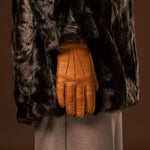 Donatella (brown) – Luxurious Italian peccary leather gloves with cashmere lining - Leather Gloves Online - Luxury Leather Gloves - 10