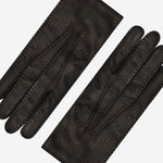 Donatella (black) – Luxurious Italian peccary leather gloves with cashmere lining - Leather Gloves Online - Luxury Leather Gloves - 4