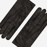 Donatella (black) – Luxurious Italian peccary leather gloves with cashmere lining - Leather Gloves Online - Luxury Leather Gloves - 4