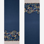 Edoardo (blue) - soft and lightweight Italian scarf from 100% wool - Leather Gloves Online - Luxury Italian Scarf - 3