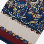 Edoardo (blue) - soft and lightweight Italian scarf from 100% wool - Leather Gloves Online - Luxury Italian Scarf - 4
