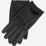 Enzo (black) - Italian lambskin leather driving gloves - Leather Gloves Online - Luxury Leather Gloves - 1