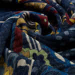 Edoardo (blue) - soft and lightweight Italian scarf from 100% wool - Leather Gloves Online - Luxury Italian Scarf - 5